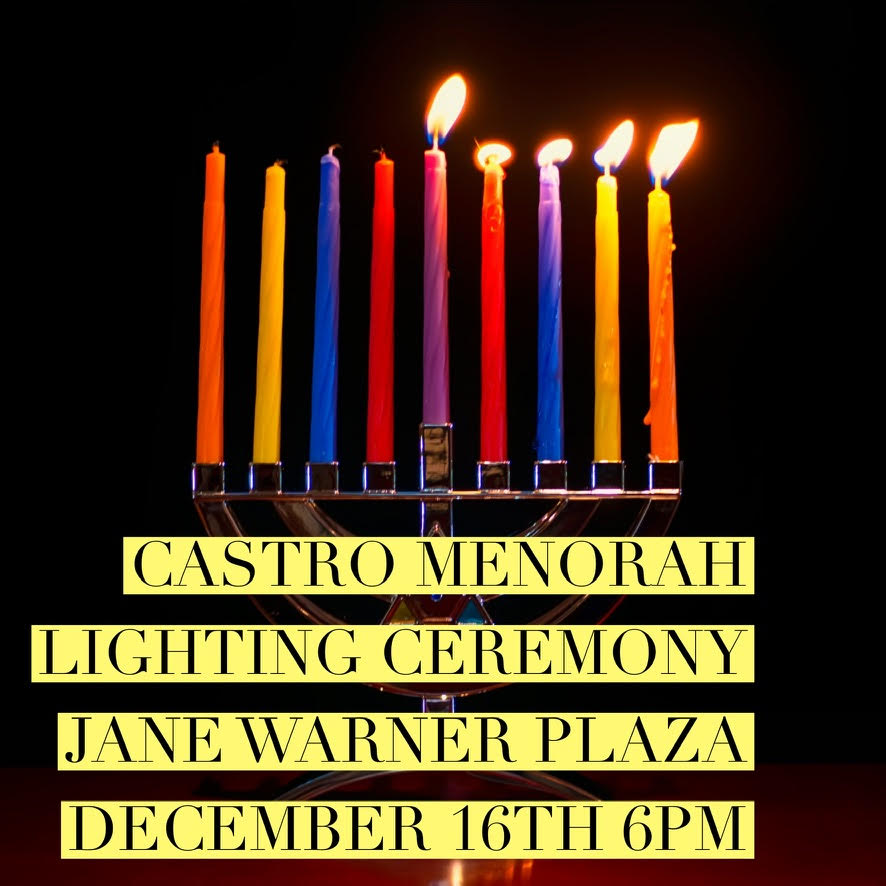 Castro Menorah Lighting 2024